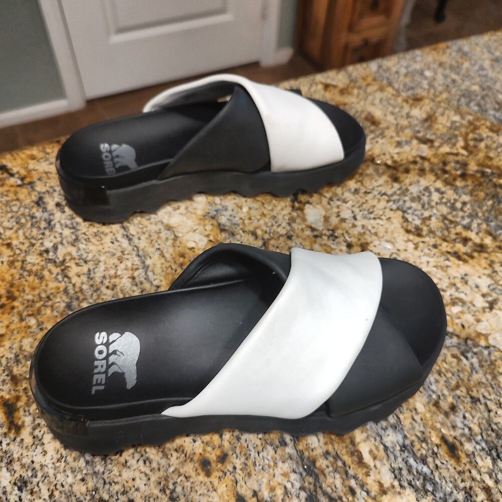SOREL Women's NL5102-010 Slide Sandals Size 7.5 - Picture 5 of 12